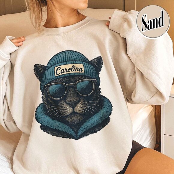 Carolina Football Graphic Style Crewneck Sweatshirt 05 - Picture 1 of 5